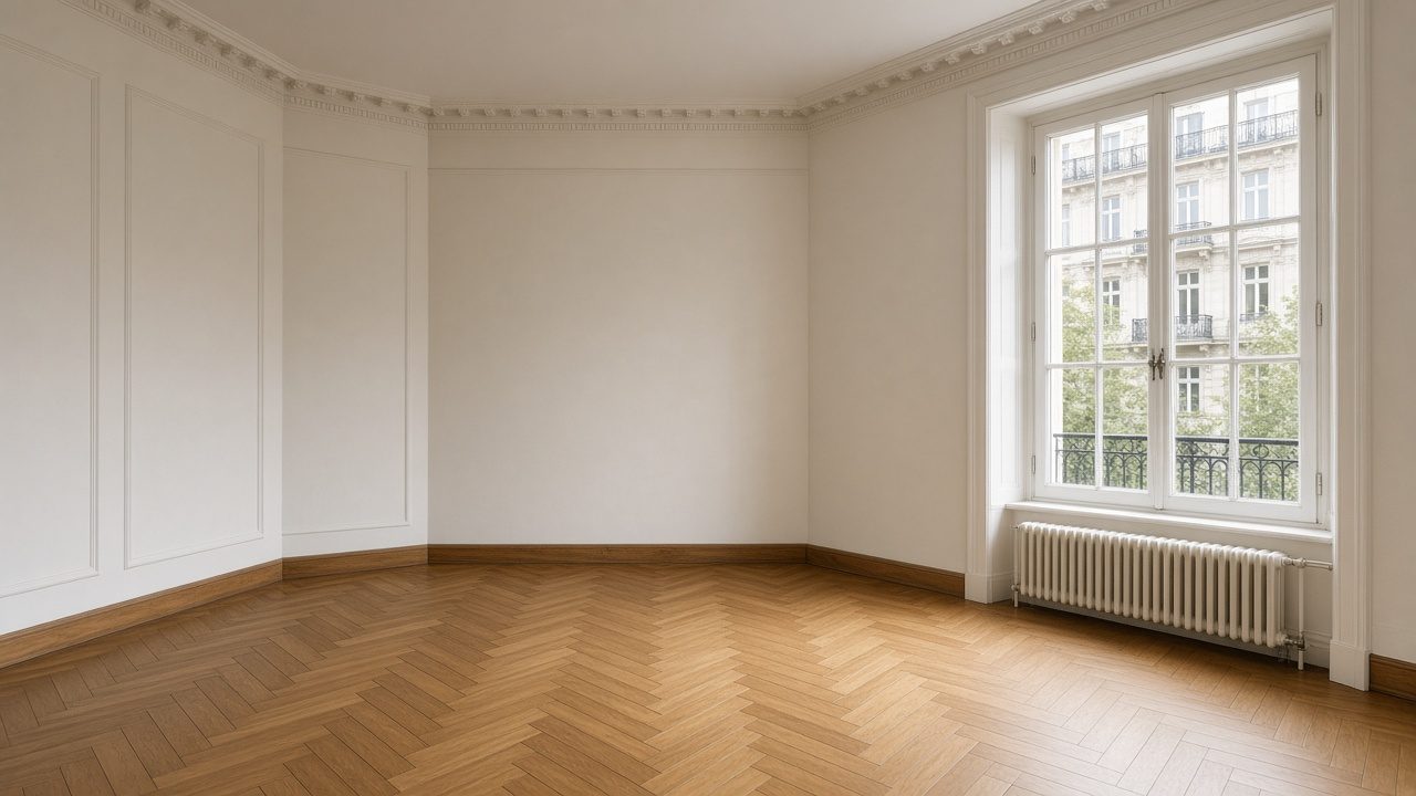 Helle Altbauwohnung als Beispiel für das Westend
